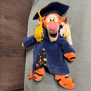 Vintage Disney Grad Night Tigger Bean Bag Plush